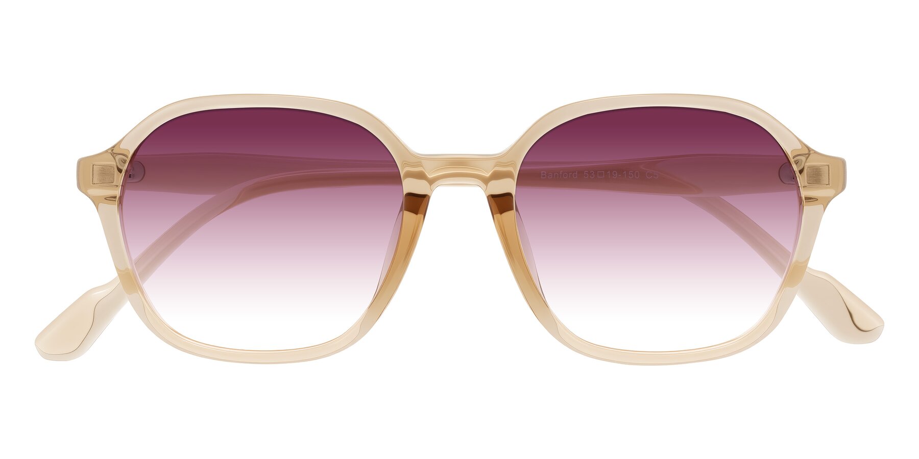 Folded Front of Banford in Champagne with Wine Gradient Lenses