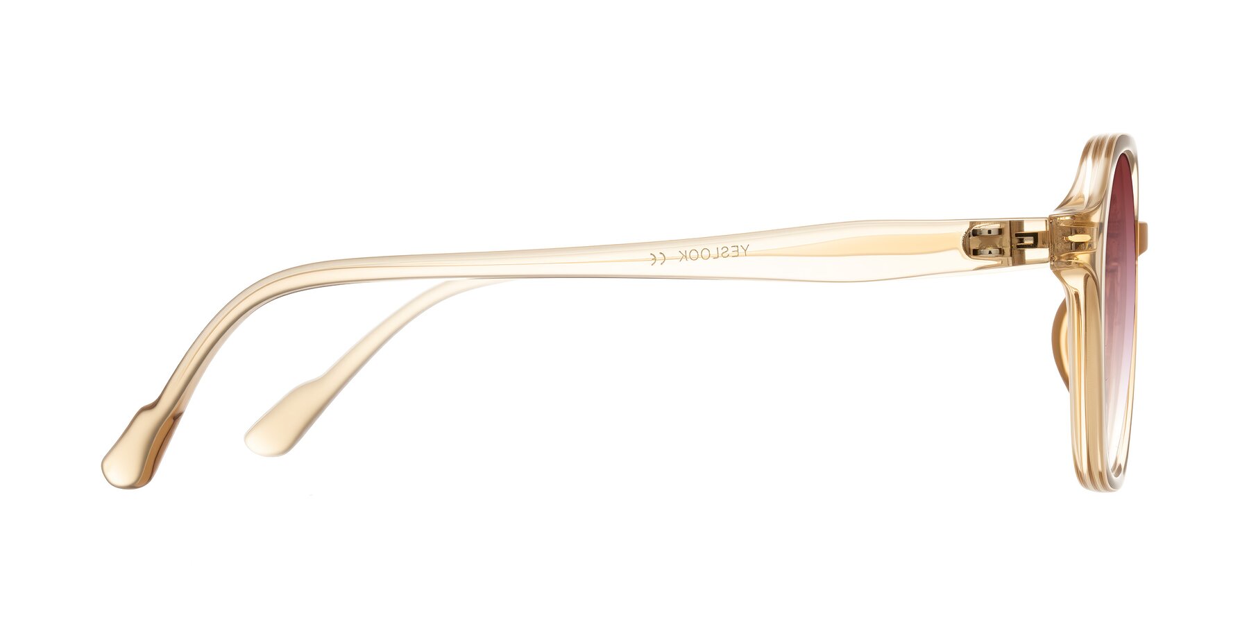 Side of Banford in Champagne with Garnet Gradient Lenses