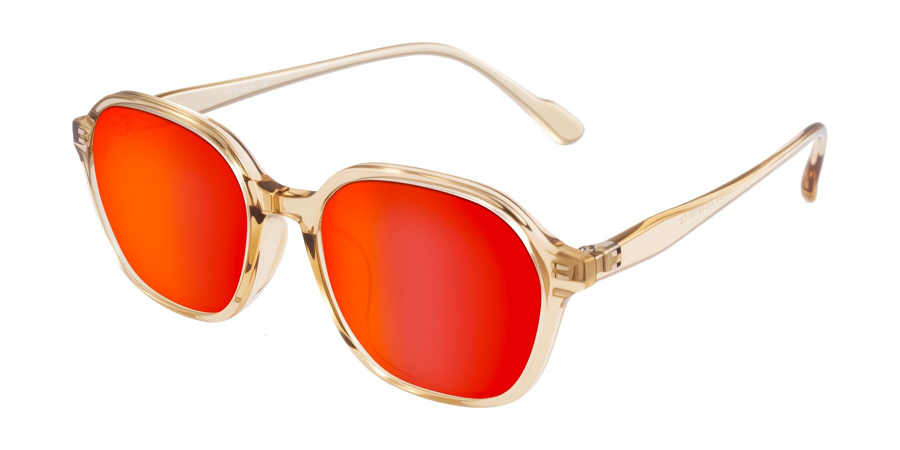 Angle of Banford in Champagne with Red Gold Mirrored Lenses