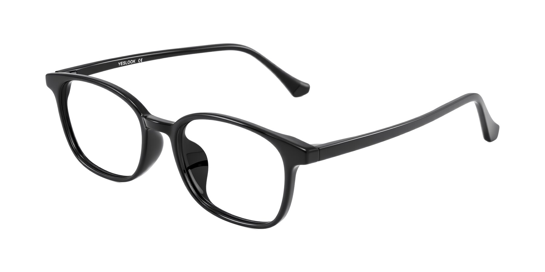 Angle of Vivolo in Black with Clear Eyeglass Lenses