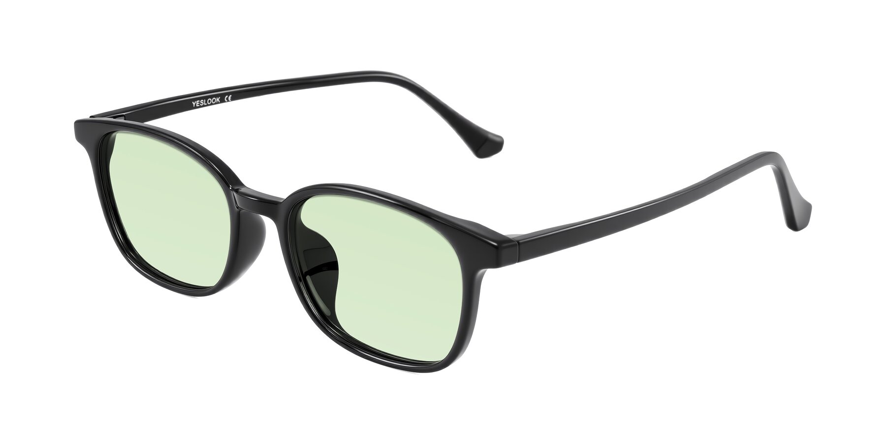 Angle of Vivolo in Black with Light Green Tinted Lenses