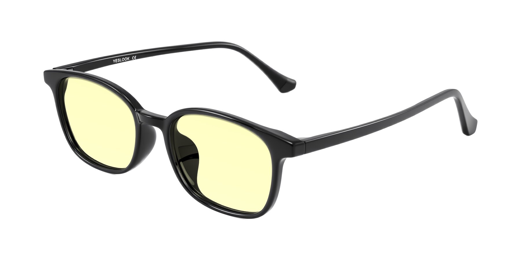 Angle of Vivolo in Black with Light Yellow Tinted Lenses