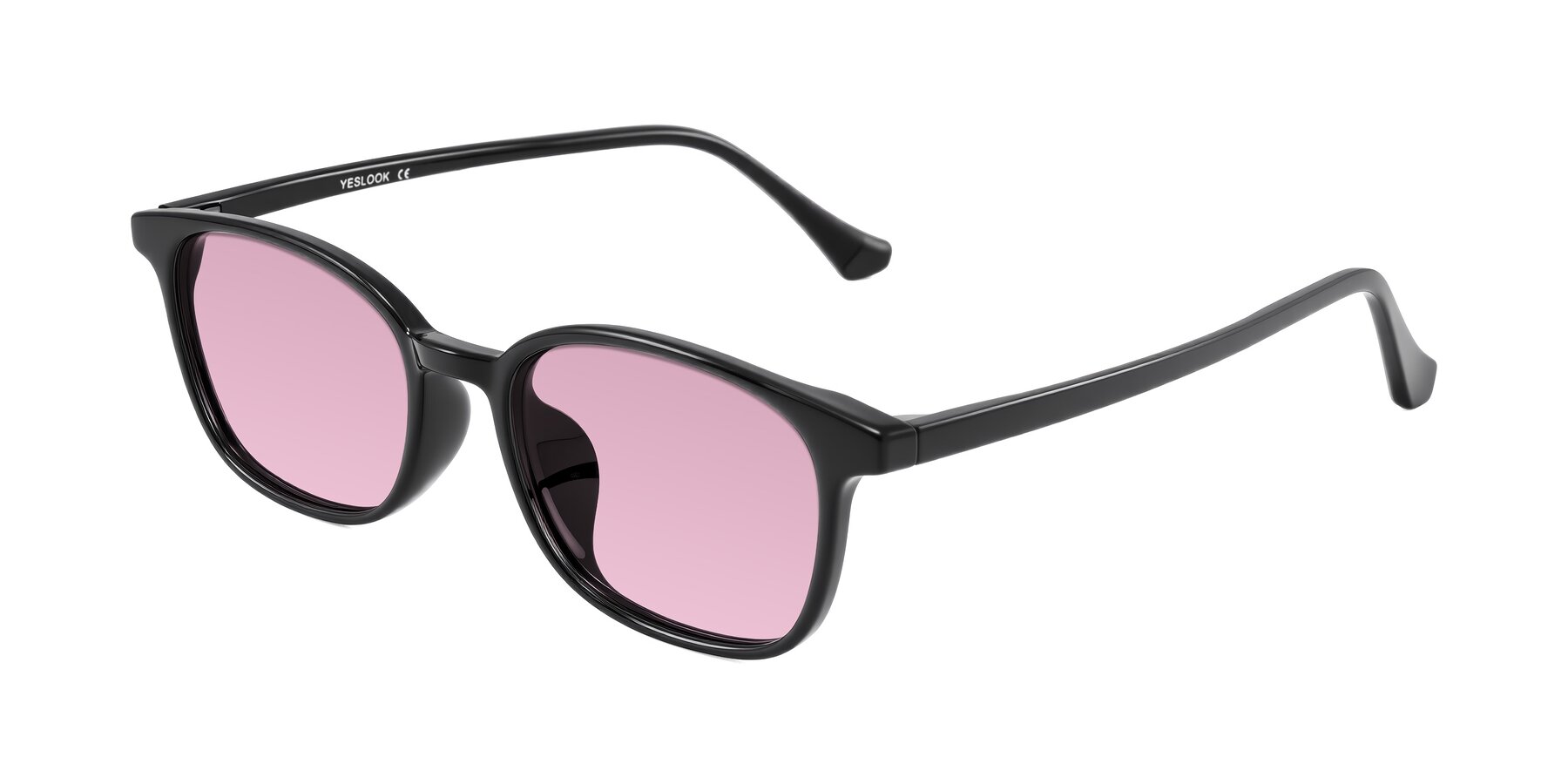 Angle of Vivolo in Black with Light Wine Tinted Lenses