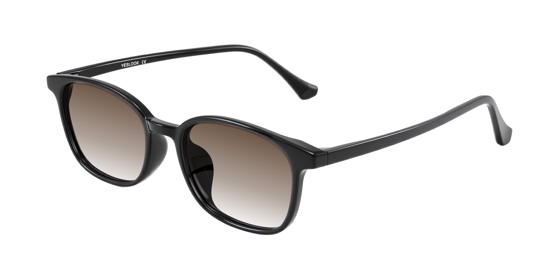 Angle of Vivolo in Black with Brown Gradient Lenses