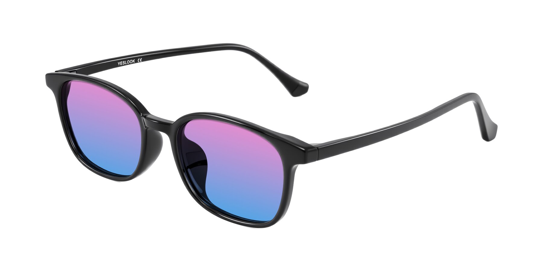 Angle of Vivolo in Black with Pink / Blue Gradient Lenses