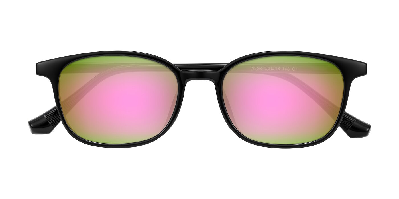 Vivolo - Black Flash Mirrored Sunglasses