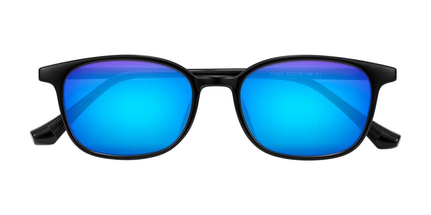 Vivolo - Black Flash Mirrored Sunglasses