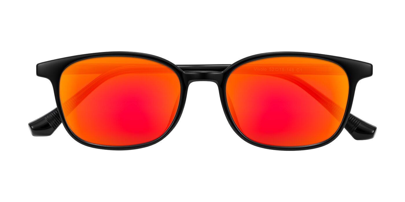 Vivolo - Black Flash Mirrored Sunglasses