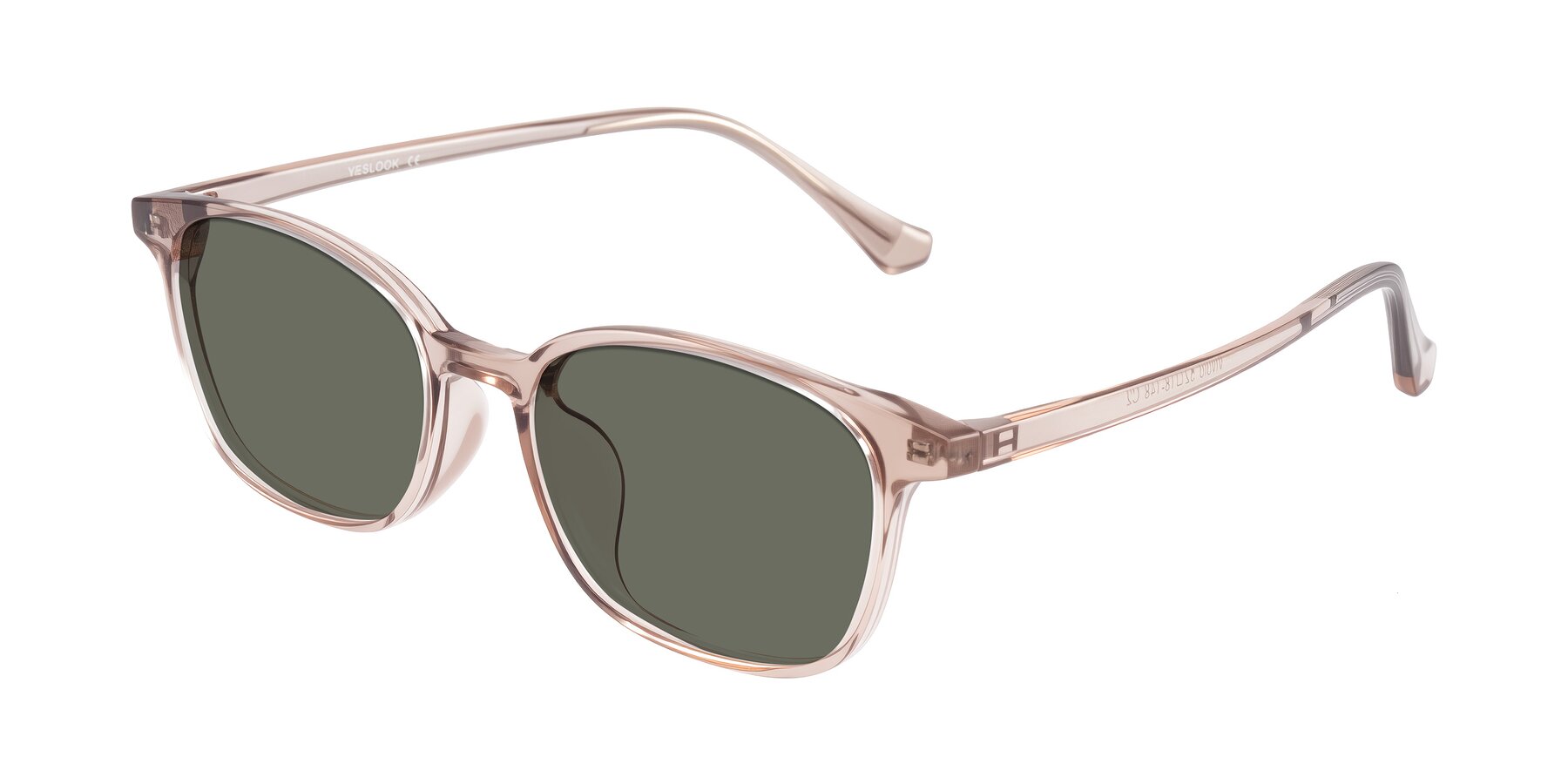 Angle of Vivolo in Blush Brown with Gray Polarized Lenses