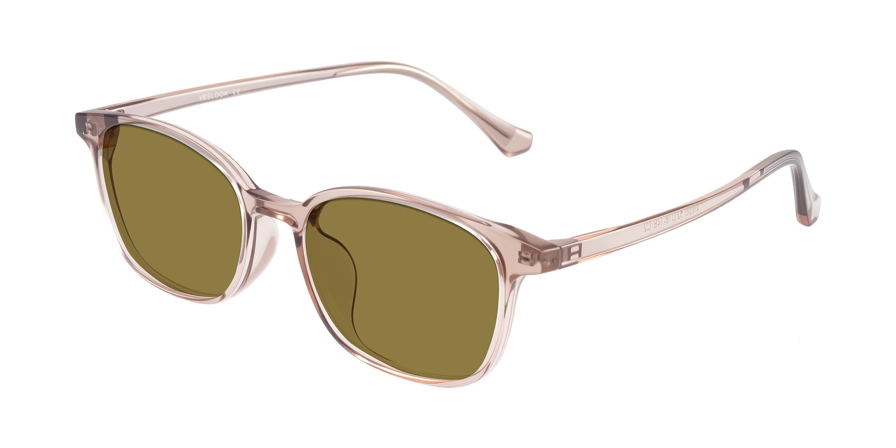 Angle of Vivolo in Blush Brown with Brown Polarized Lenses