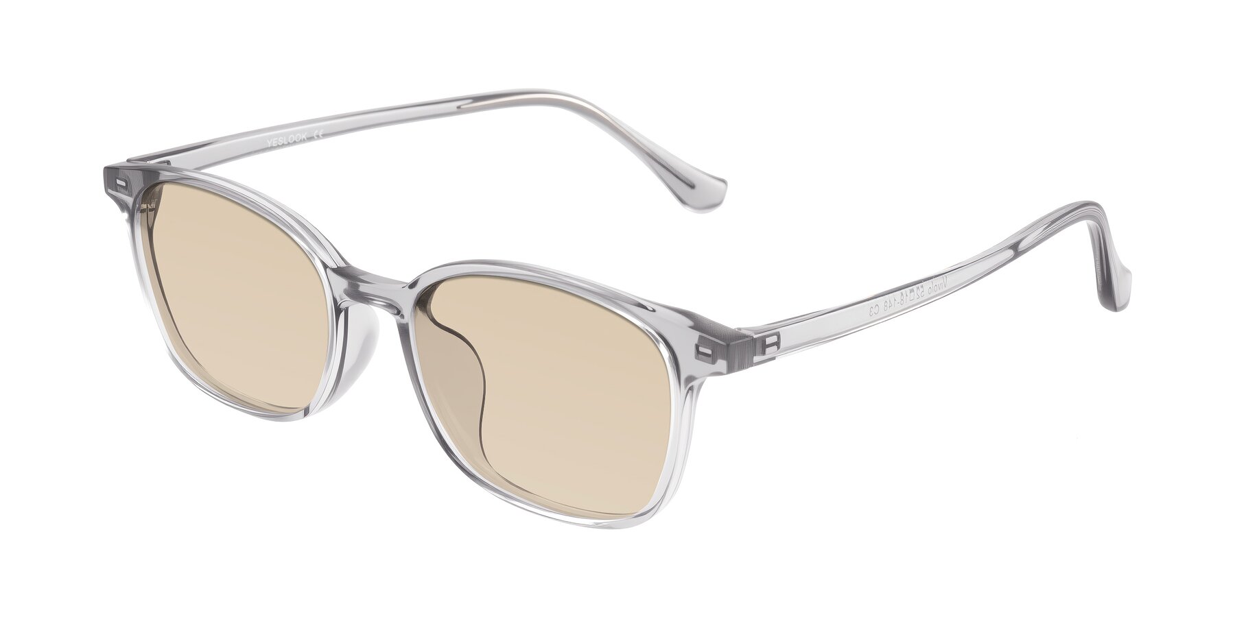 Angle of Vivolo in Transparent Gray with Light Brown Tinted Lenses