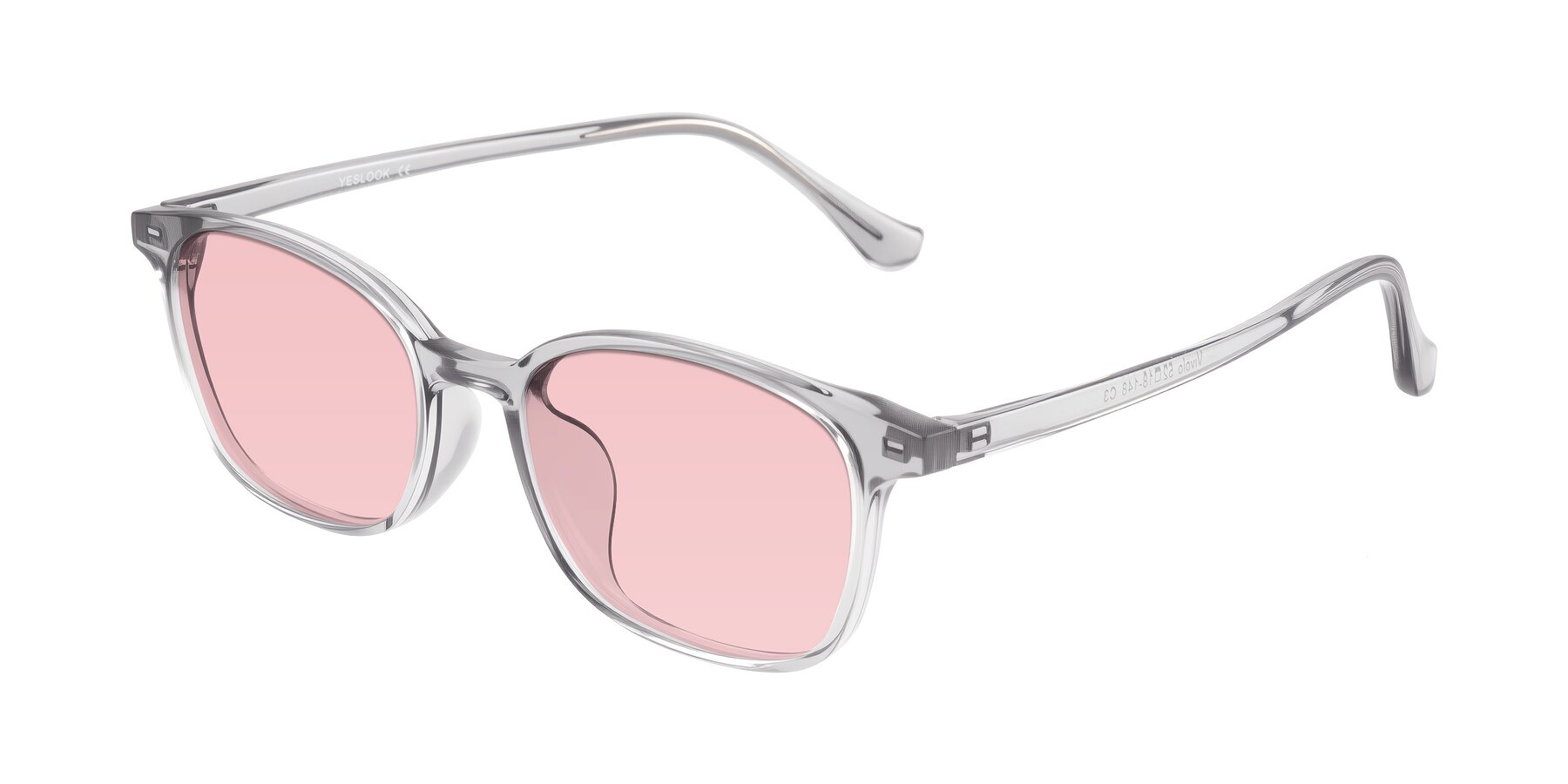 Angle of Vivolo in Transparent Gray with Light Garnet Tinted Lenses