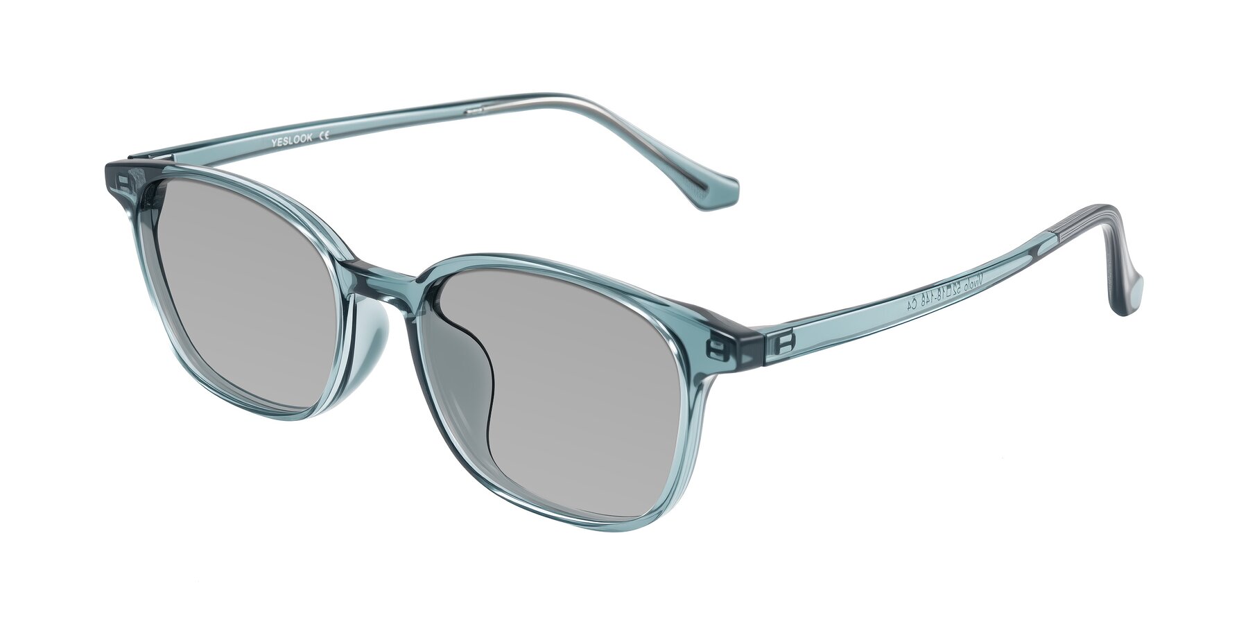 Angle of Vivolo in Water Blue with Light Gray Tinted Lenses