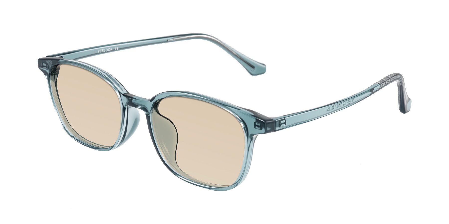 Angle of Vivolo in Water Blue with Light Brown Tinted Lenses