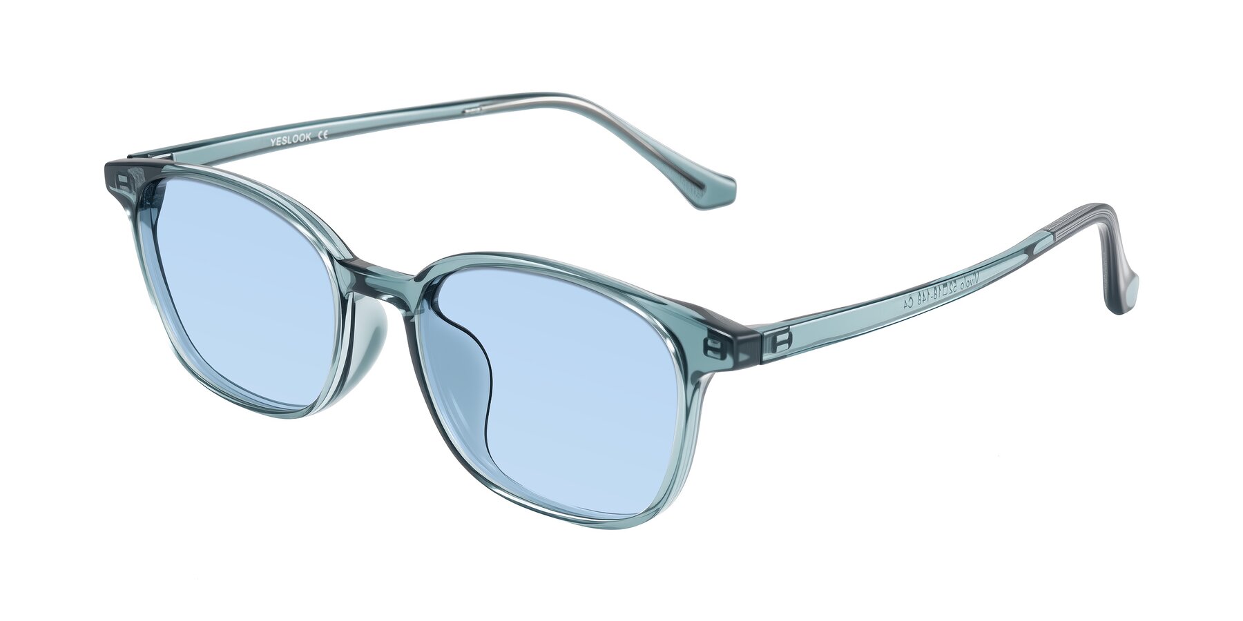 Angle of Vivolo in Water Blue with Light Blue Tinted Lenses