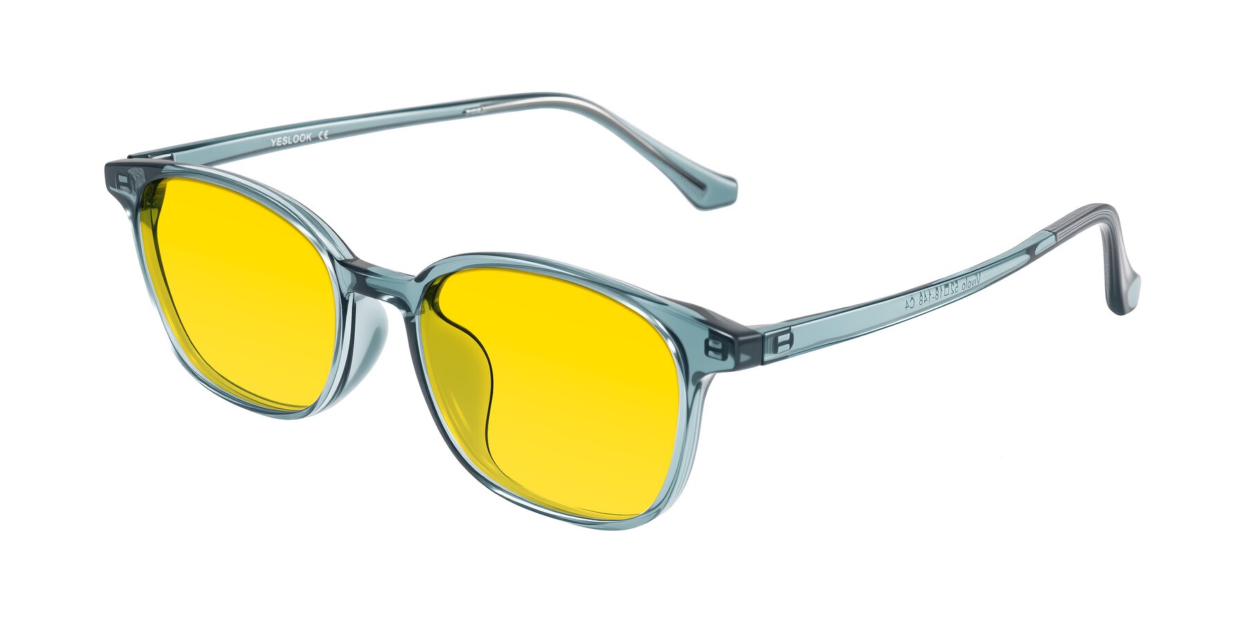 Angle of Vivolo in Water Blue with Yellow Tinted Lenses