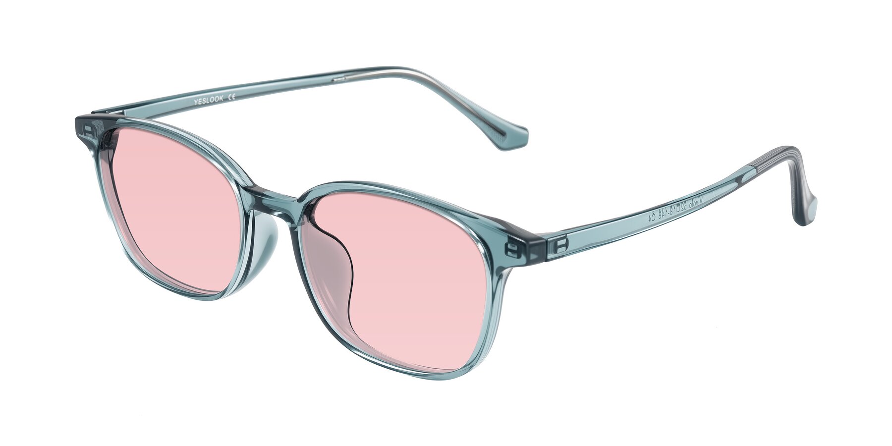 Angle of Vivolo in Water Blue with Light Garnet Tinted Lenses