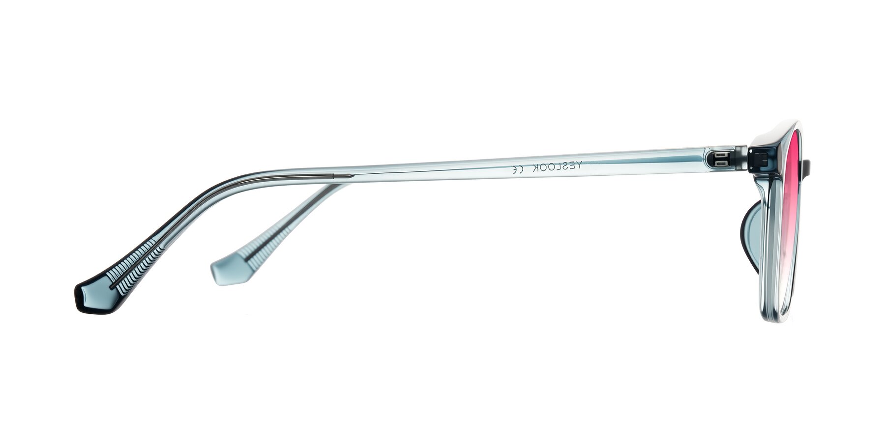 Side of Vivolo in Water Blue with Pink Gradient Lenses