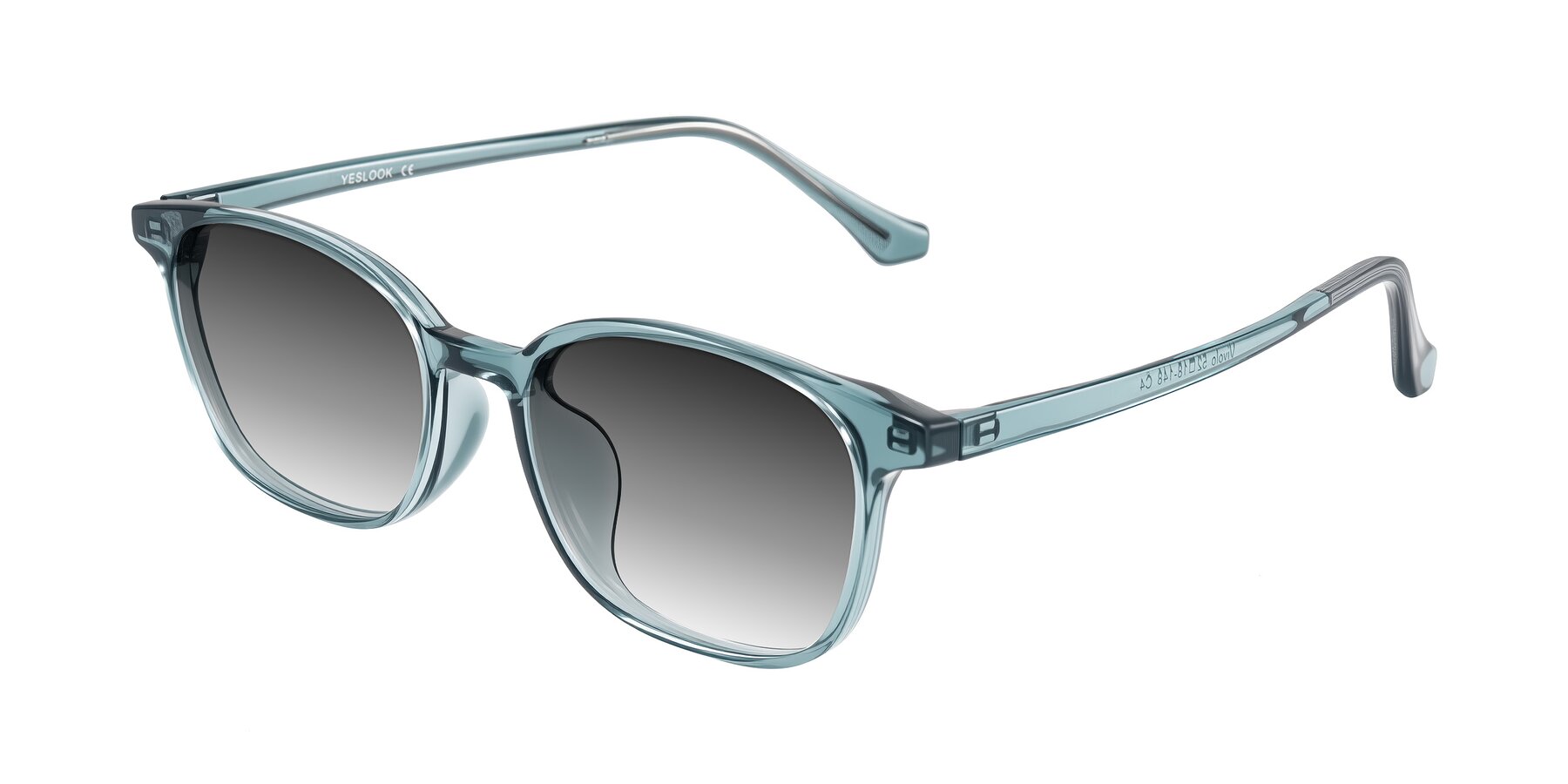 Angle of Vivolo in Water Blue with Gray Gradient Lenses