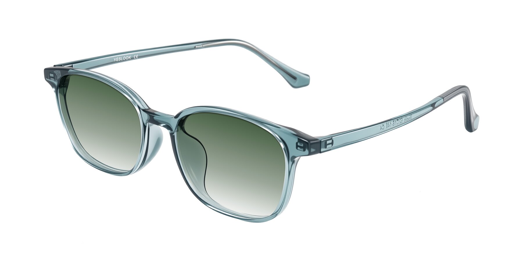 Angle of Vivolo in Water Blue with Green Gradient Lenses