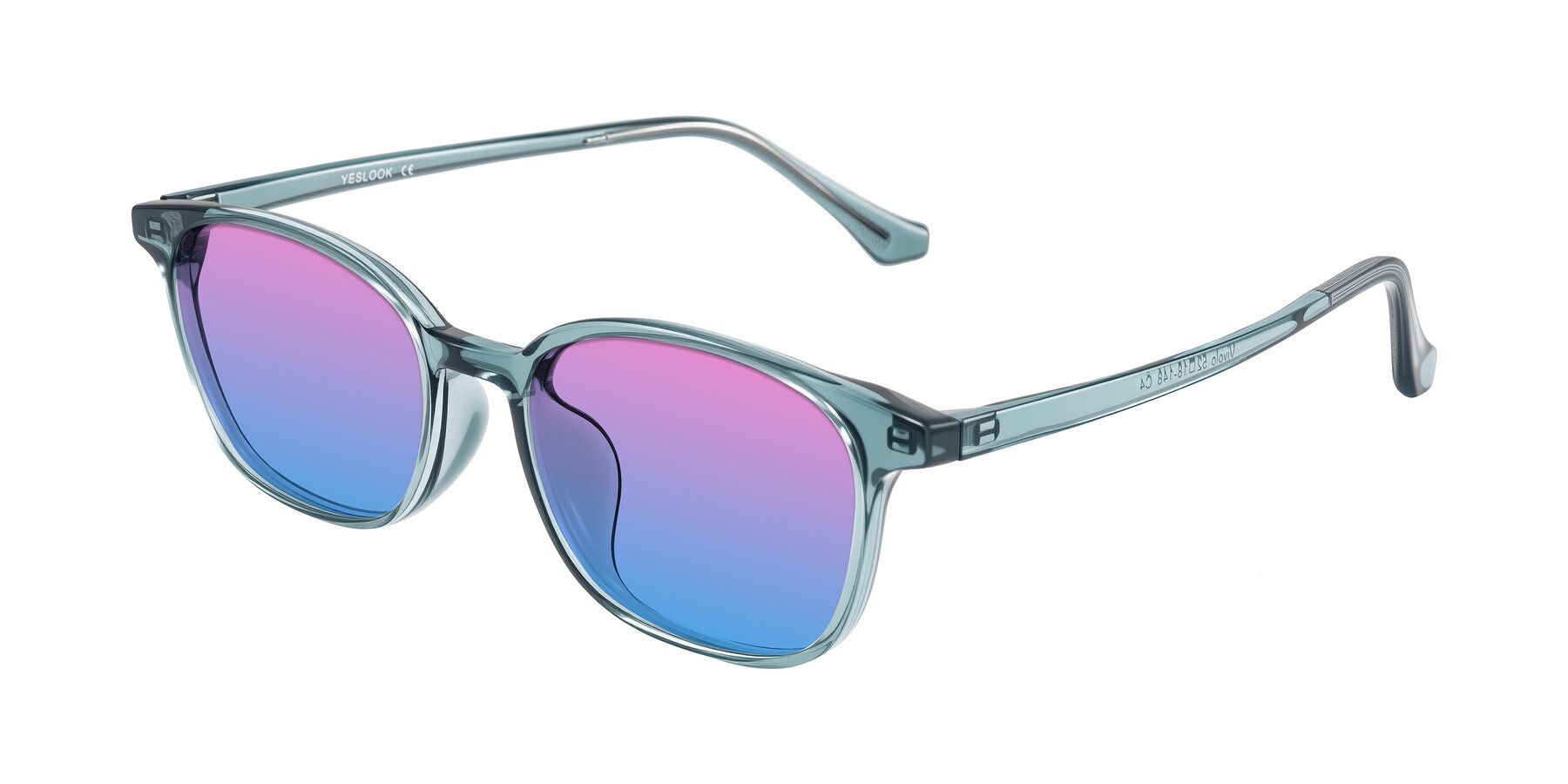 Angle of Vivolo in Water Blue with Pink / Blue Gradient Lenses