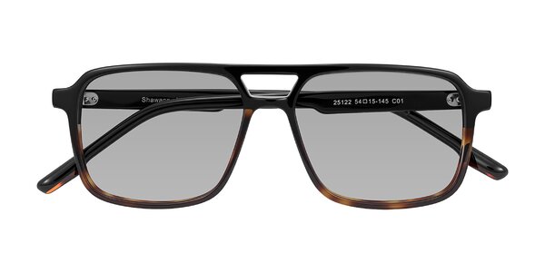 Front of Shawano in Black/Tortoise