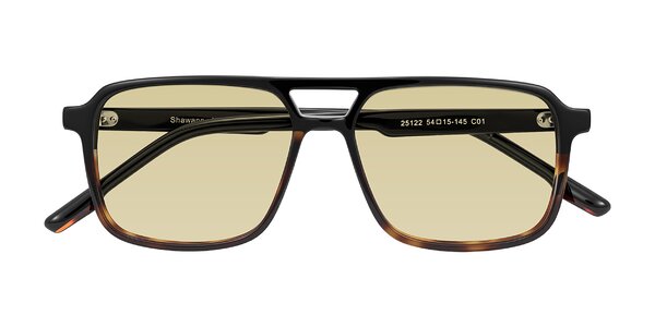 Front of Shawano in Black/Tortoise