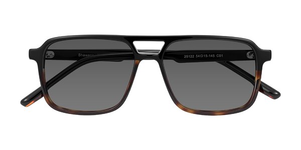 Front of Shawano in Black/Tortoise