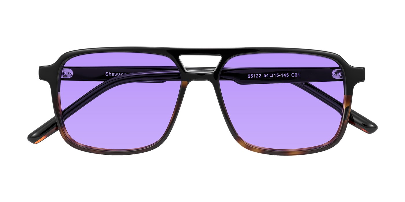 Shawano - Black/Tortoise Tinted Sunglasses