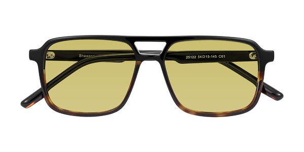 Front of Shawano in Black/Tortoise