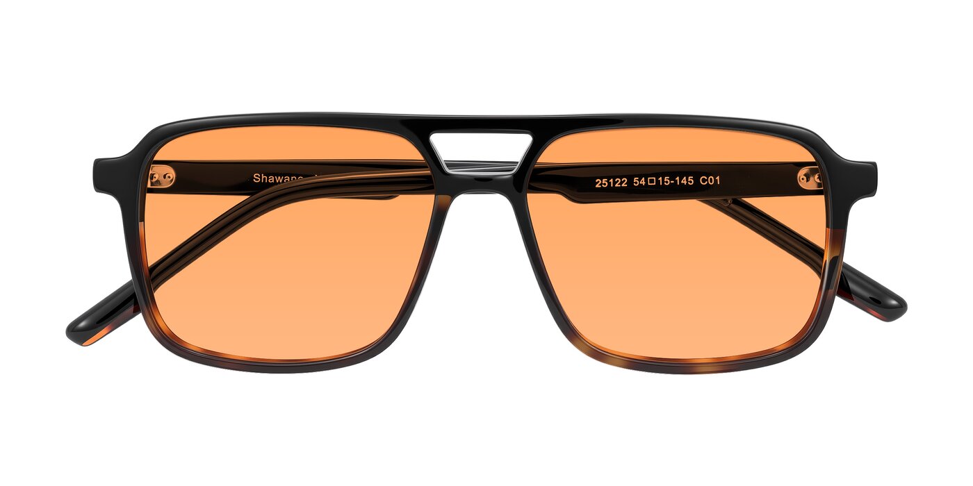 Shawano - Black/Tortoise Tinted Sunglasses