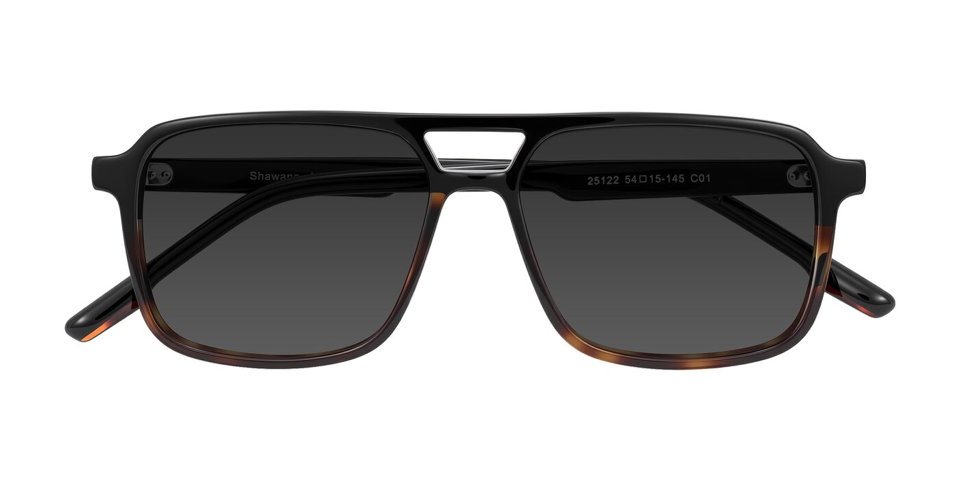 Shawano - Black/Tortoise Tinted Sunglasses