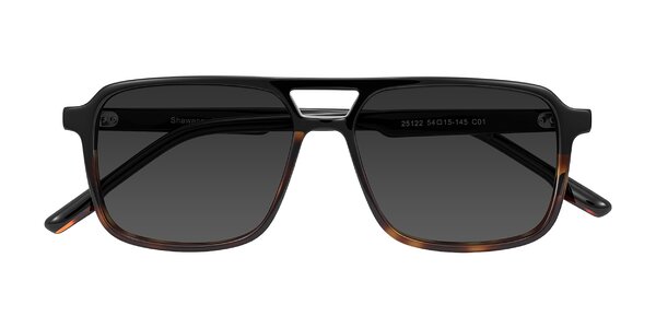 Front of Shawano in Black/Tortoise