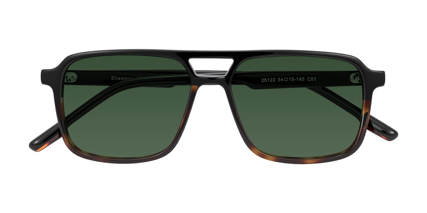 Shawano - Black/Tortoise Tinted Sunglasses