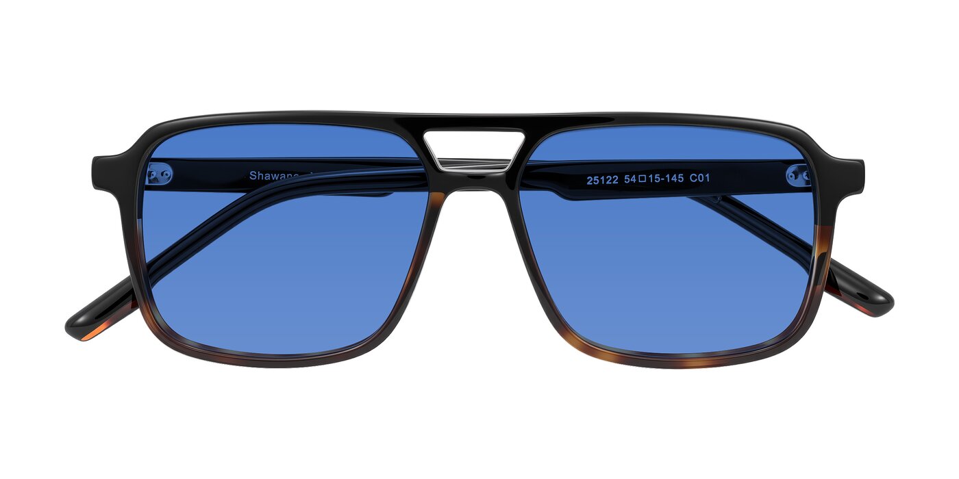 Shawano - Black/Tortoise Tinted Sunglasses