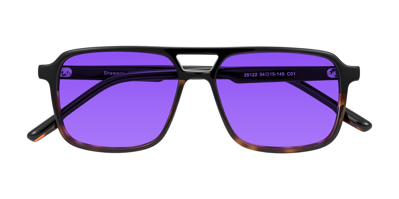 Shawano - Black/Tortoise Tinted Sunglasses