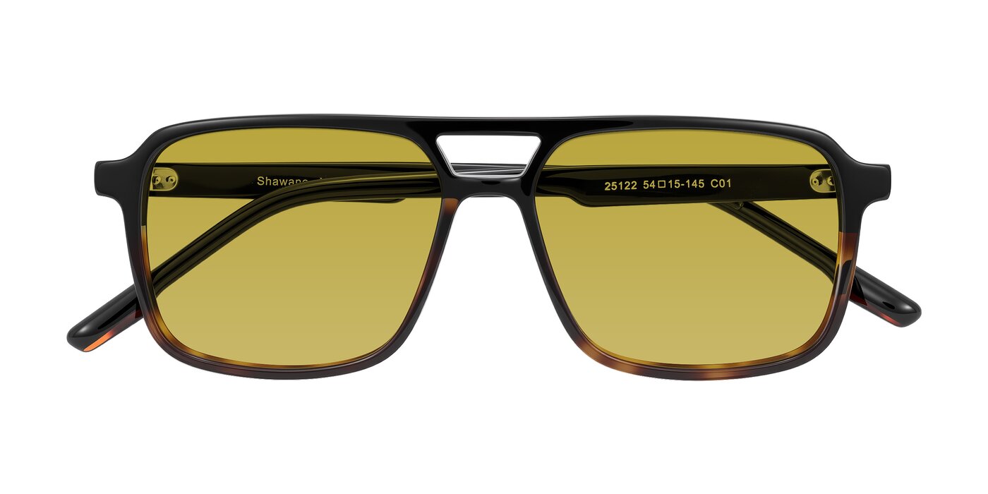 Shawano - Black/Tortoise Tinted Sunglasses