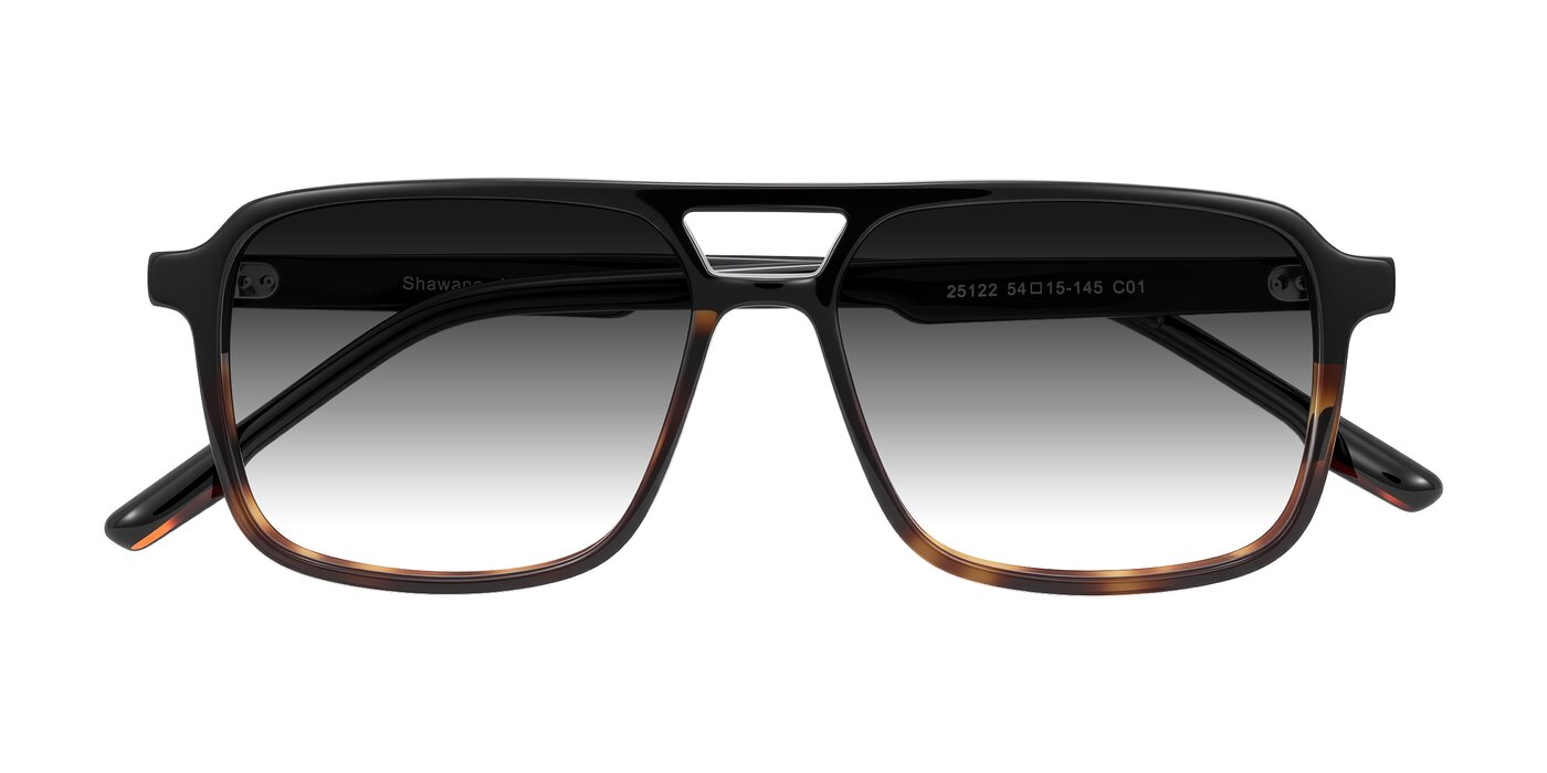Shawano - Black/Tortoise Gradient Sunglasses