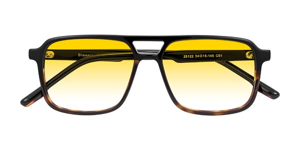 Front of Shawano in Black/Tortoise