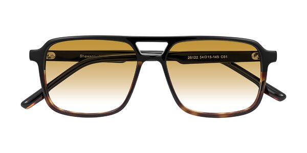 Front of Shawano in Black/Tortoise