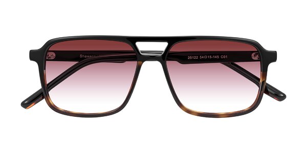 Front of Shawano in Black/Tortoise