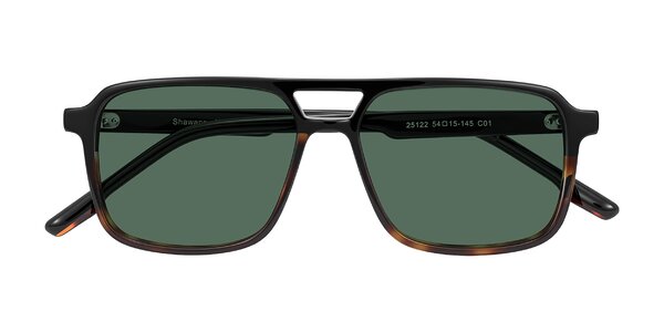 Front of Shawano in Black/Tortoise
