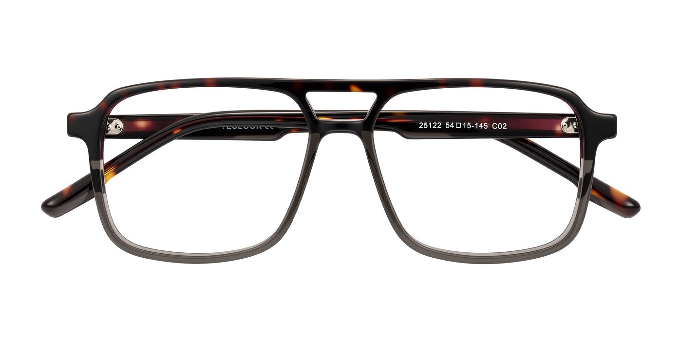 Shawano - Tortoise/Transparent Gray Eyeglasses