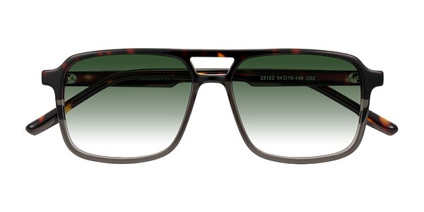 Front of Shawano in Tortoise/Transparent Gray