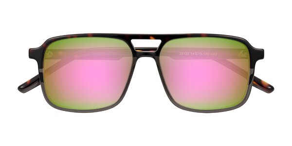 Front of Shawano in Tortoise/Transparent Gray