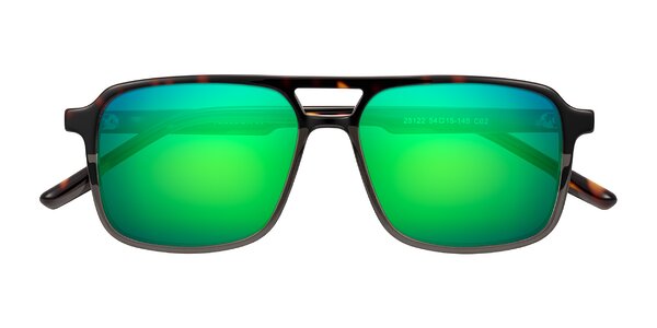 Front of Shawano in Tortoise/Transparent Gray