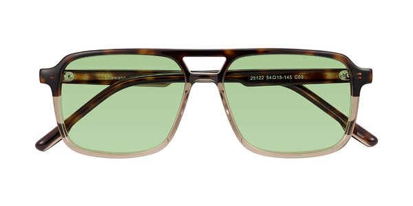 Front of Shawano in Tortoise/Transparent Brown