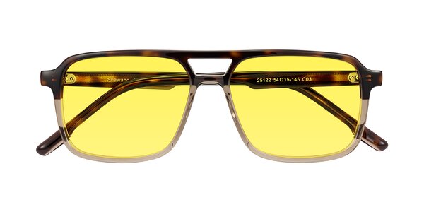 Front of Shawano in Tortoise/Transparent Brown
