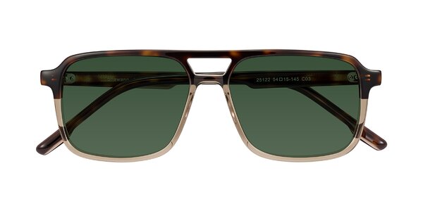 Front of Shawano in Tortoise/Transparent Brown