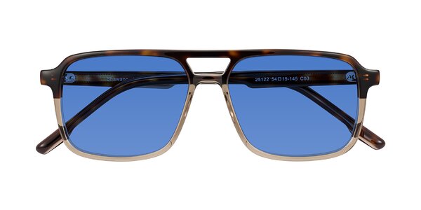 Front of Shawano in Tortoise/Transparent Brown